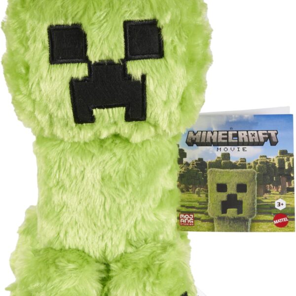 Mattel Minecraft Plush Toy, Creeper Soft Doll Inspired by A Minecraft Movie Character
