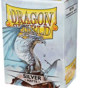 Dragon Shield Standard Size Sleeves – Matte Silver 100ct - Card Sleeves Are Smooth & Tough